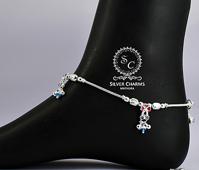 Aesthetic silver anklet for girls Aesthetic silver anklet for girls