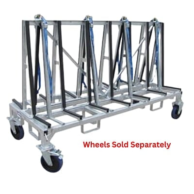 Shorty A Frame Cart Double Sided Transport Cart 78" x 32" x 33" Shorty A Frame Cart Double Sided Transport Cart 78" x 32" x 33"