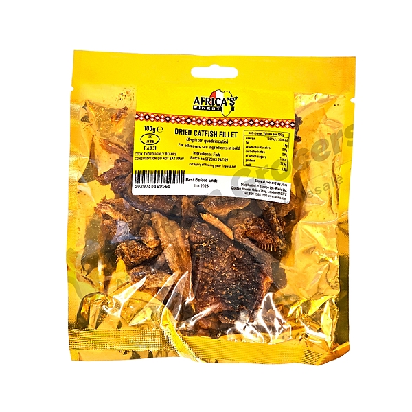 25710 African Finest Dried Catfish Fillet 100g X 10