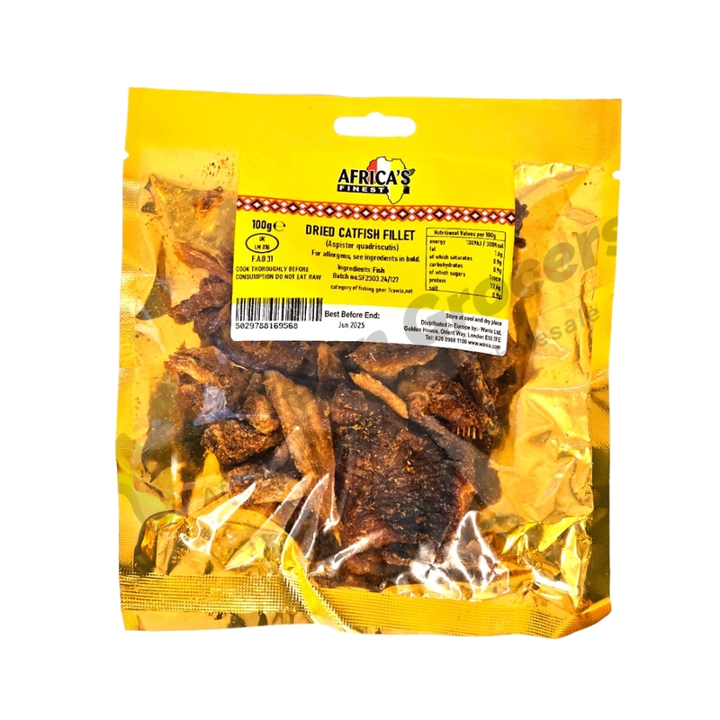 25710 African Finest Dried Catfish Fillet 100g X 10