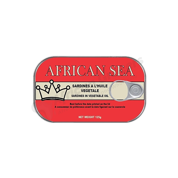 24198     African Sea Sardines In Veg. Oil 125g X 50