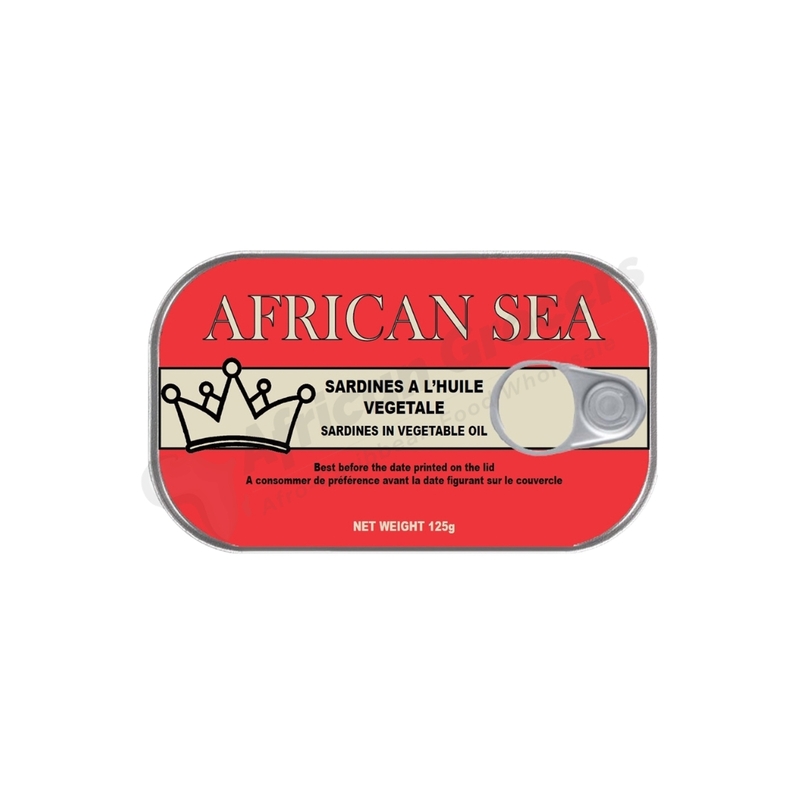 24198 African Sea Sardines In Veg. Oil 125g X 50