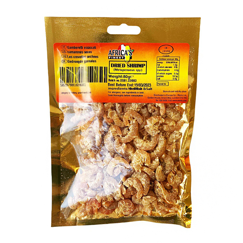 26095     African Finest Dried Shrimp 80g X 10