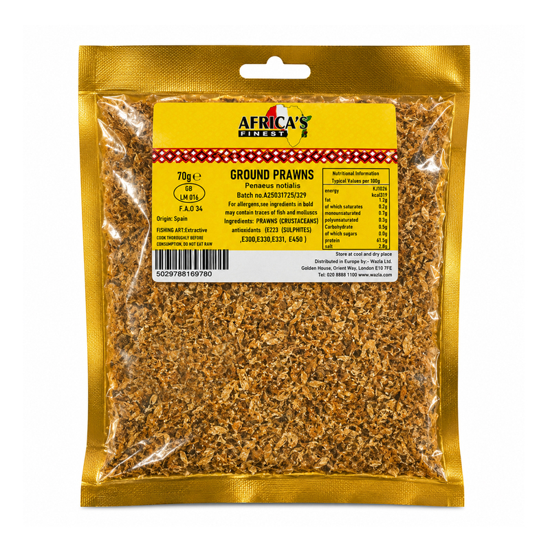 24945 African Finest Ground Prawns 70g X 10