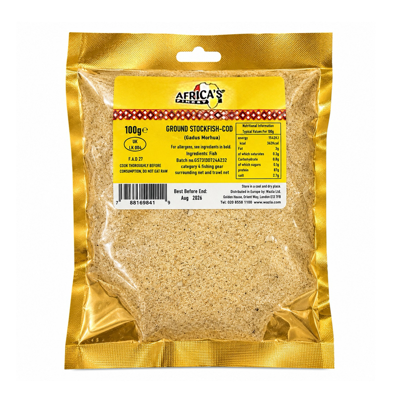 26318     African Finest Ground Stockfish Cod 100g X 10