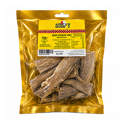 24035 African Finest Stockfish Tusk 250g X 10