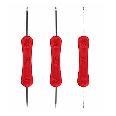 Aguja Crochet Doble Servicio Ergonomica 3.0-4.0Mm Paquete X12 Unidades