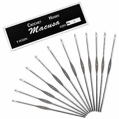 Aguja Crochet Macussa No 1 Caja X12 Unidades