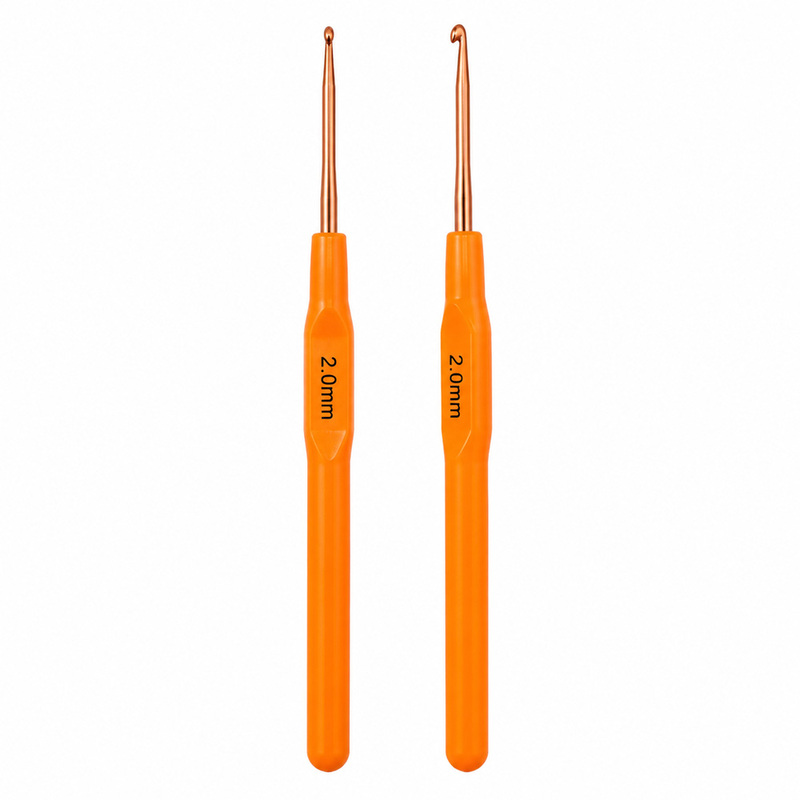 Aguja Crochet Mango Plastico 2.0Mm Paquete X 12Und Aguja Crochet Mango Plastico 2.0Mm Paquete X 12Und