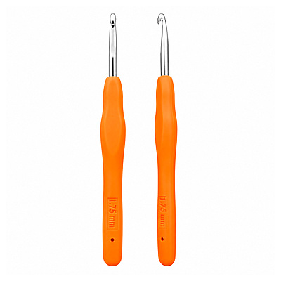 Aguja Crochet Mango Siliconado 1.75Mm Paquete X 12Und