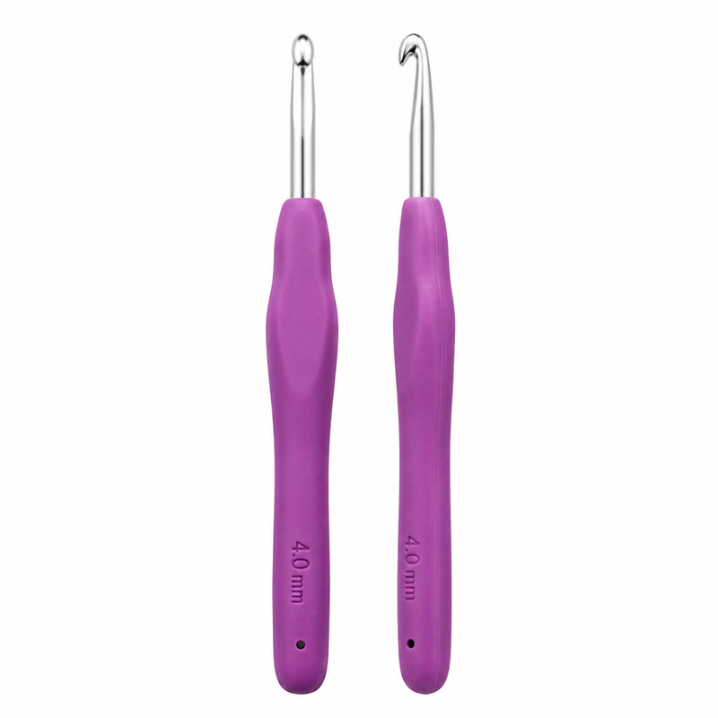 Aguja Crochet Mango Siliconado 4.0Mm Paquete X 12Und Aguja Crochet Mango Siliconado 4.0Mm Paquete X 12Und
