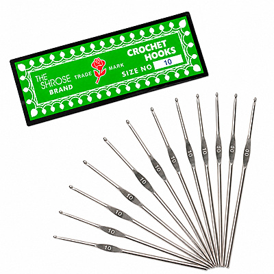 Aguja Crochet Rose No 10 Caja X 144Und