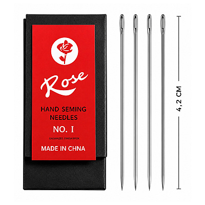 Aguja De Coser A Mano Rose No 1 Ojo Plateado Paquete X 5000Und