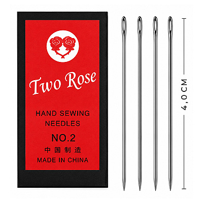 Aguja De Coser A Mano Rose No 2 Ojo Plateado Paquete X 5000Und