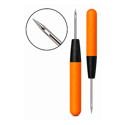 Aguja Marroquineria Mango Plast No 4  Paquete X 12Und