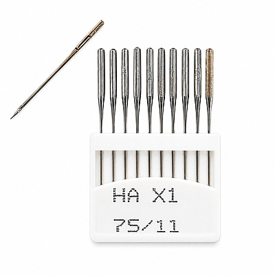 Aguja Para Maquina Ha1 15 11-75 Familiar Caja X 10 Cartones X 10 Unidades