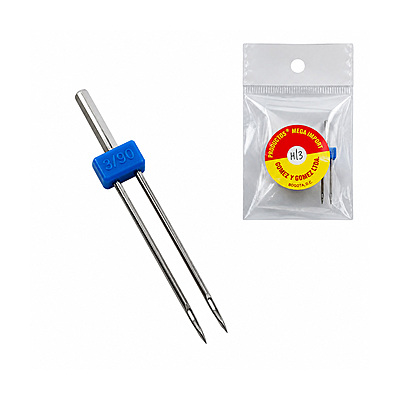 Aguja Para Maquina Hz*1 3Mm 14-90 Gemela Paquete X 10 Unidades