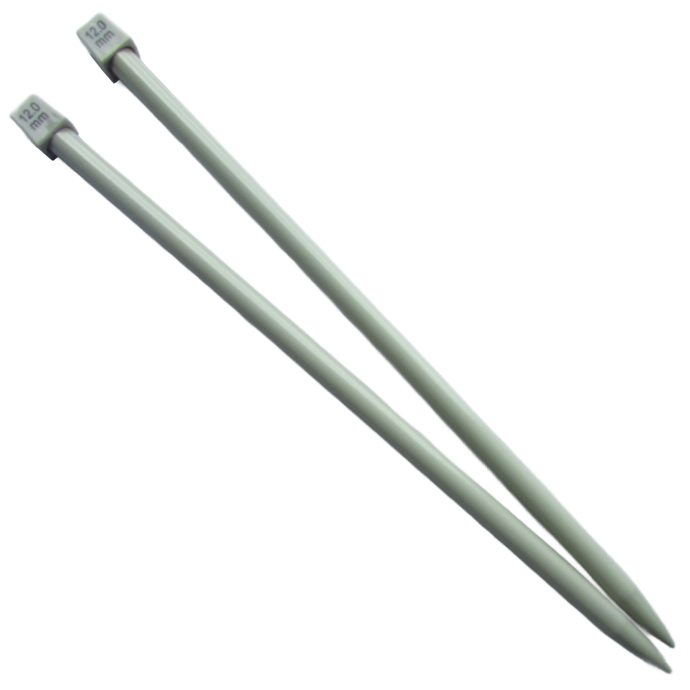 Aguja Tejer En Dos 12 Mm X 35Cm Paquete X 10 Pares