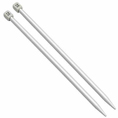 Aguja Tejer En Dos 12 Mm X 35Cm Paquete X 10 Pares