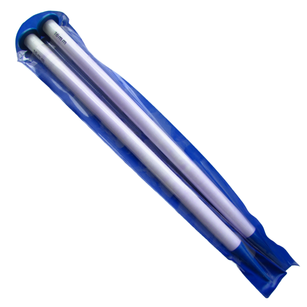 Aguja Tejer En Dos 16Mm X 35Cm  Paquete X 5 Pares