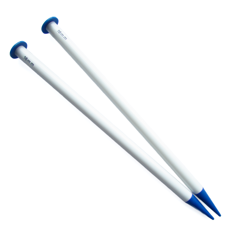 Aguja Tejer En Dos 16Mm X 35Cm  Paquete X 5 Pares