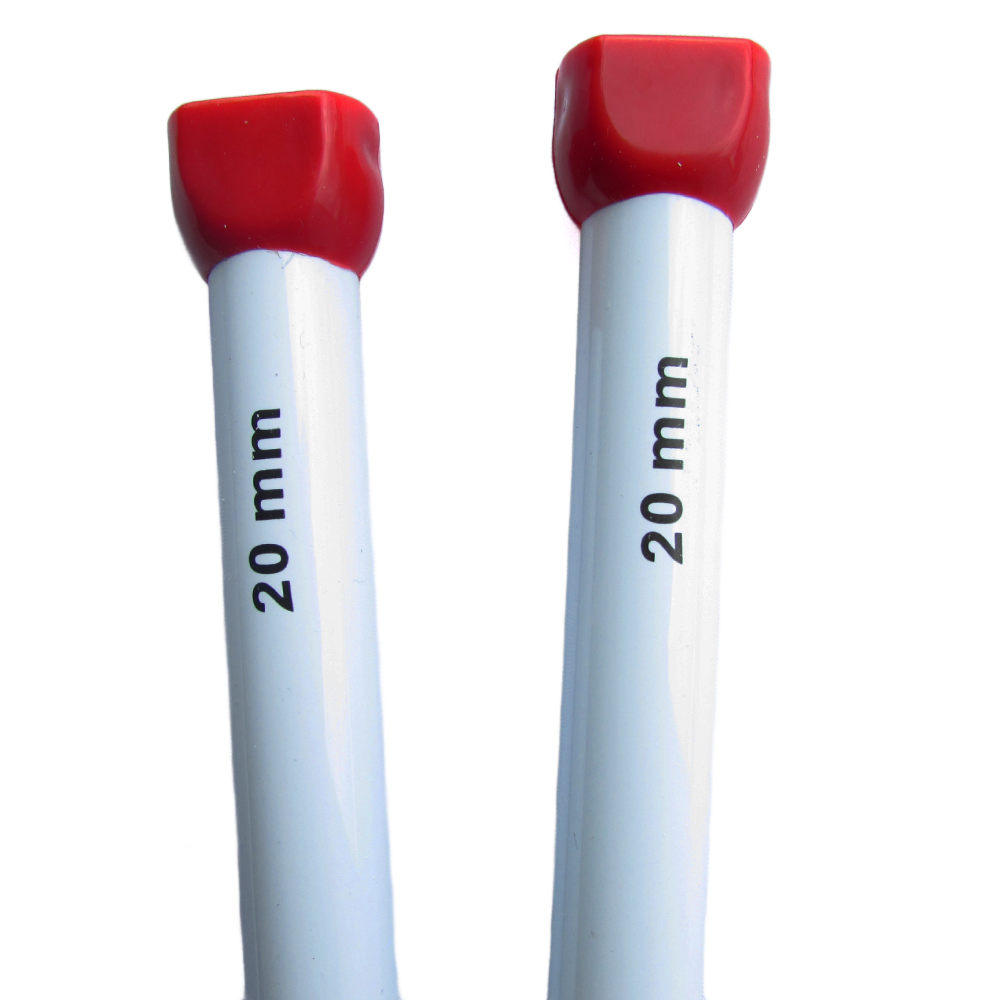 Aguja Tejer En Dos 20Mm X 35Cm  Paquete X 1 Par Aguja Tejer En Dos 20Mm X 35Cm  Paquete X 1 Par