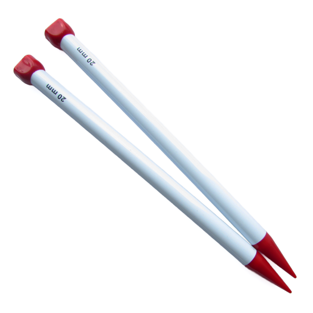 Aguja Tejer En Dos 20Mm X 35Cm  Paquete X 1 Par