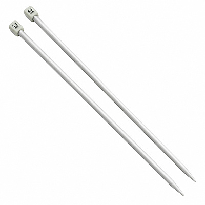 Aguja Tejer En Dos 5.0 Mm X 35Cm Paquete X 10 Pares