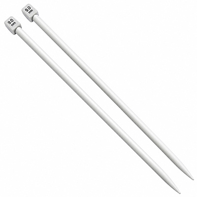 Aguja Tejer En Dos 9.0 Mm X 35Cm Paquete X 10 Pares