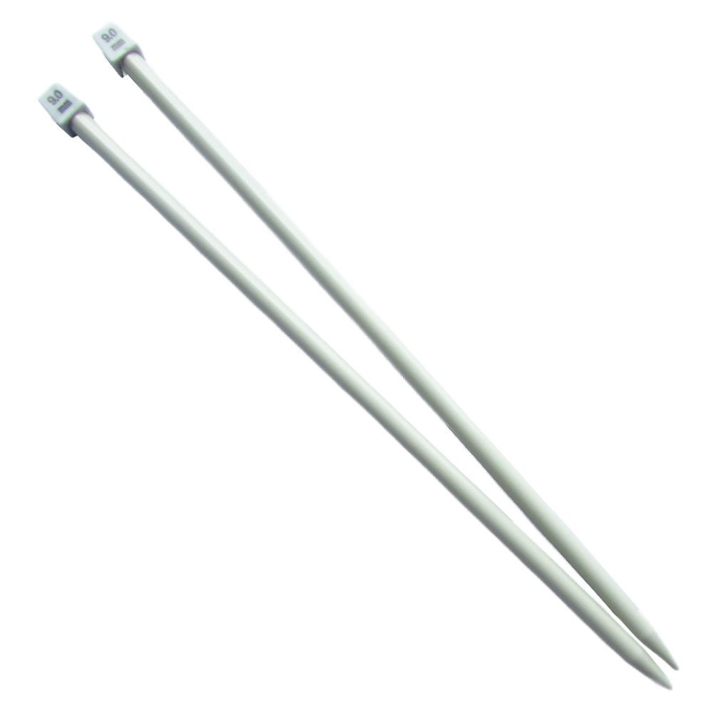 Aguja Tejer En Dos 9.0 Mm X 35Cm Paquete X 10 Pares