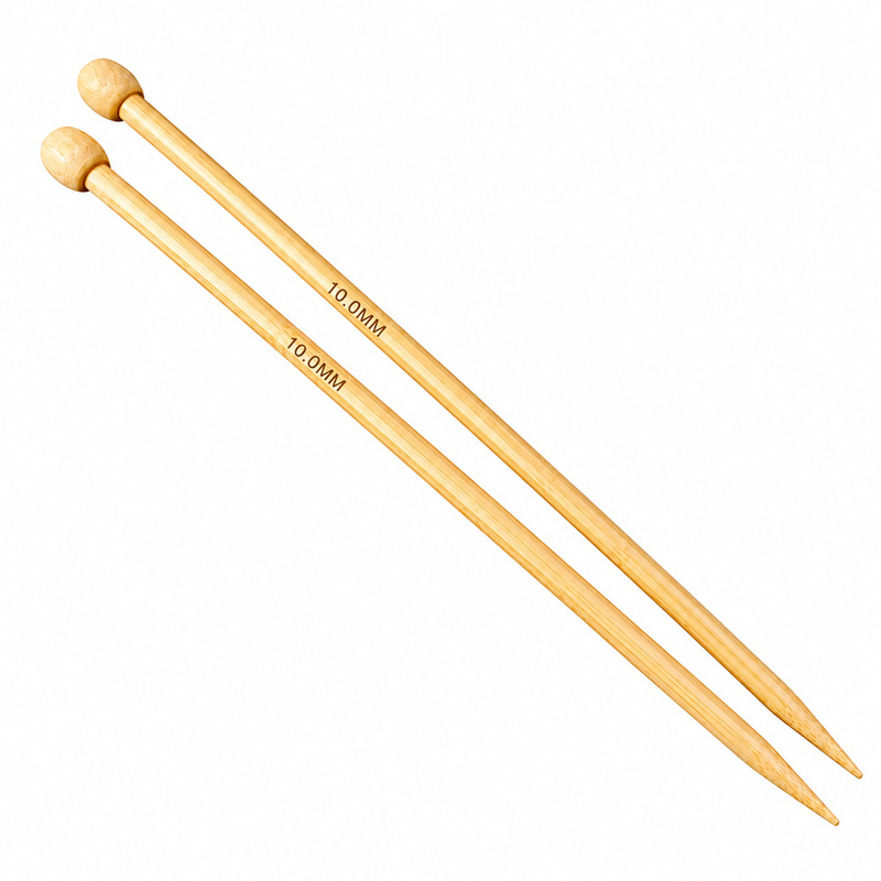 Aguja Tejer En Dos Bambu 10.0Mm X 35Cm Paquete X 10 Pares Aguja Tejer En Dos Bambu 10.0Mm X 35Cm Paquete X 10 Pares