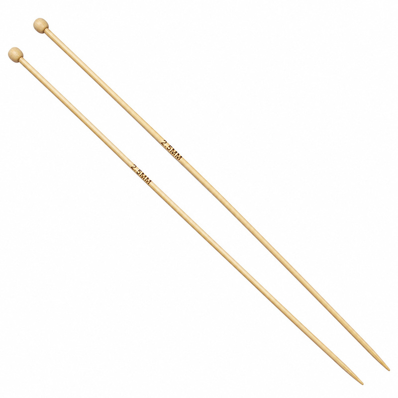 Aguja Tejer En Dos Bambu 2.5Mm X 35Cm Paquete X 10 Pares Aguja Tejer En Dos Bambu 2.5Mm X 35Cm Paquete X 10 Pares