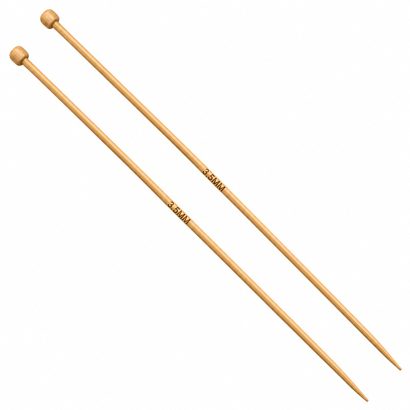Aguja Tejer En Dos Bambu 3.5Mm X 35Cm Paquete X 10 Pares Aguja Tejer En Dos Bambu 3.5Mm X 35Cm Paquete X 10 Pares