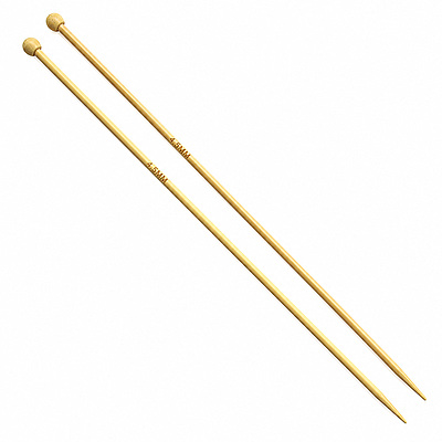 Aguja Tejer En Dos Bambu 4.5Mm X 35Cm Paquete X 10 Pares Aguja Tejer En Dos Bambu 4.5Mm X 35Cm Paquete X 10 Pares