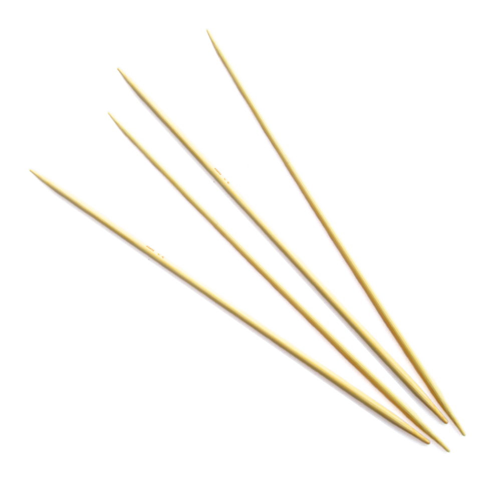 Aguja Tejer Por Cinco Bambu 3.5Mm  Paquete X 10 Und