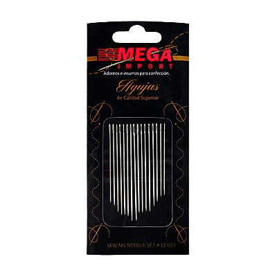 Agujeteros para coser REF 12-023 Ojo Plateado Paquete x 10