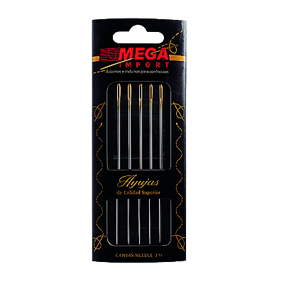 Agujeteros Capoteras 3 1/2 Ojo Dorado Paquete X 10