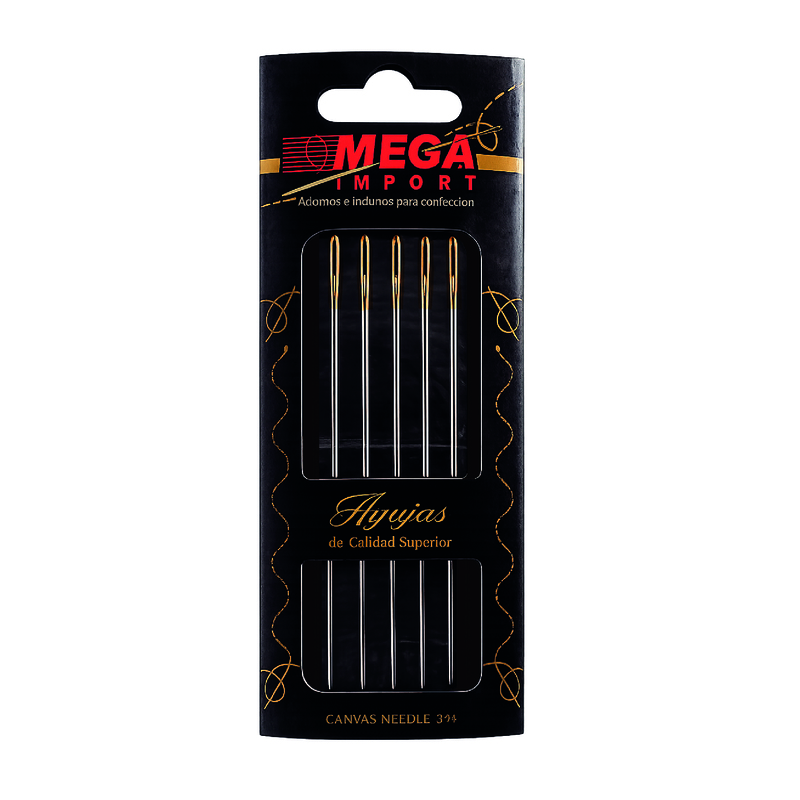 Agujeteros Capoteras 3 1/2 Ojo Dorado Paquete X 10