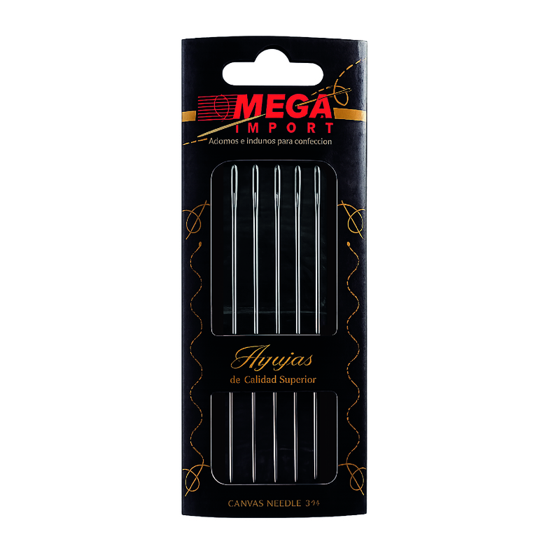 Agujeteros Capoteras 3 1/2 Ojo Plateado Paquete X 10