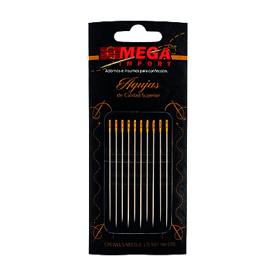 Agujeteros para Bordar REF 070 Ojo Dorado Paquete x 10