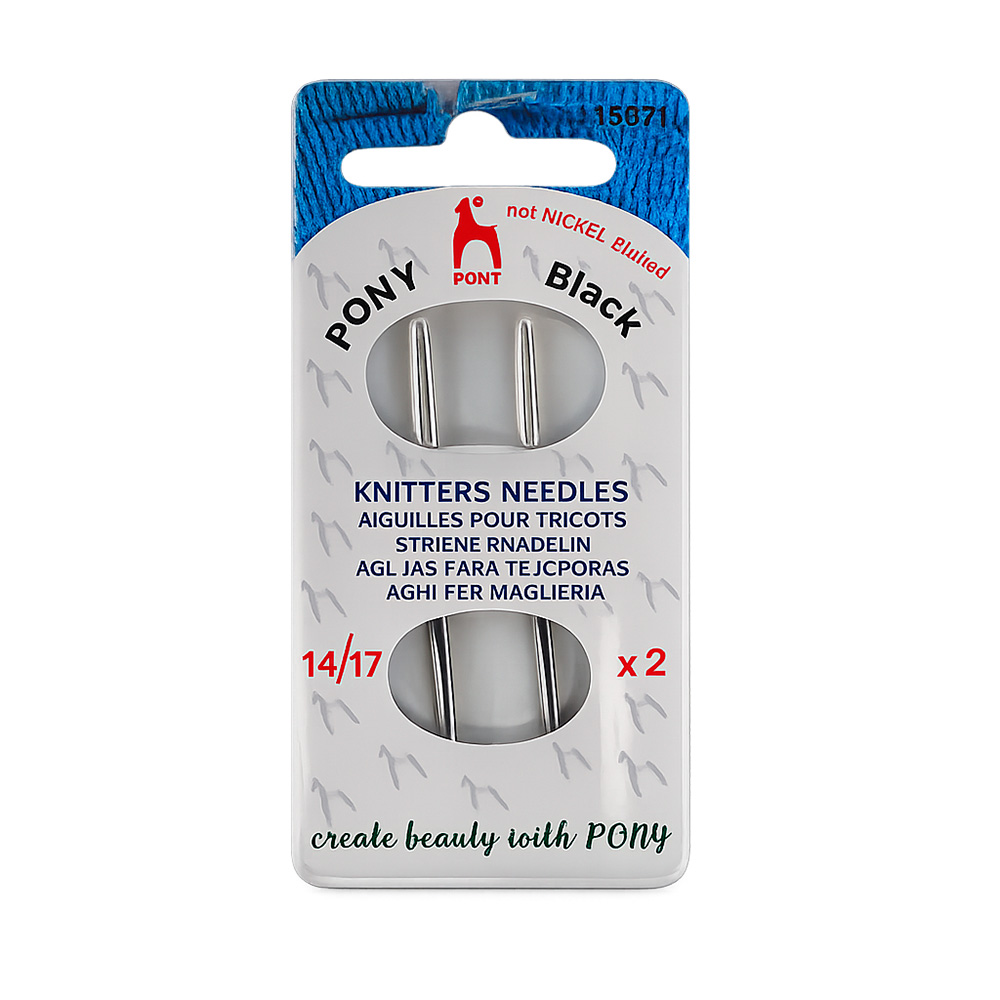 Agujetero  Pony Knitter Needle 14/17 Caja x 5 Tarjetas