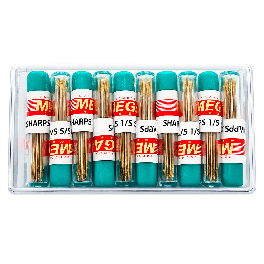 Agujetero Pony Sharps Tubo Ojo Dorado No  1/5  Caja X 20 Tubos