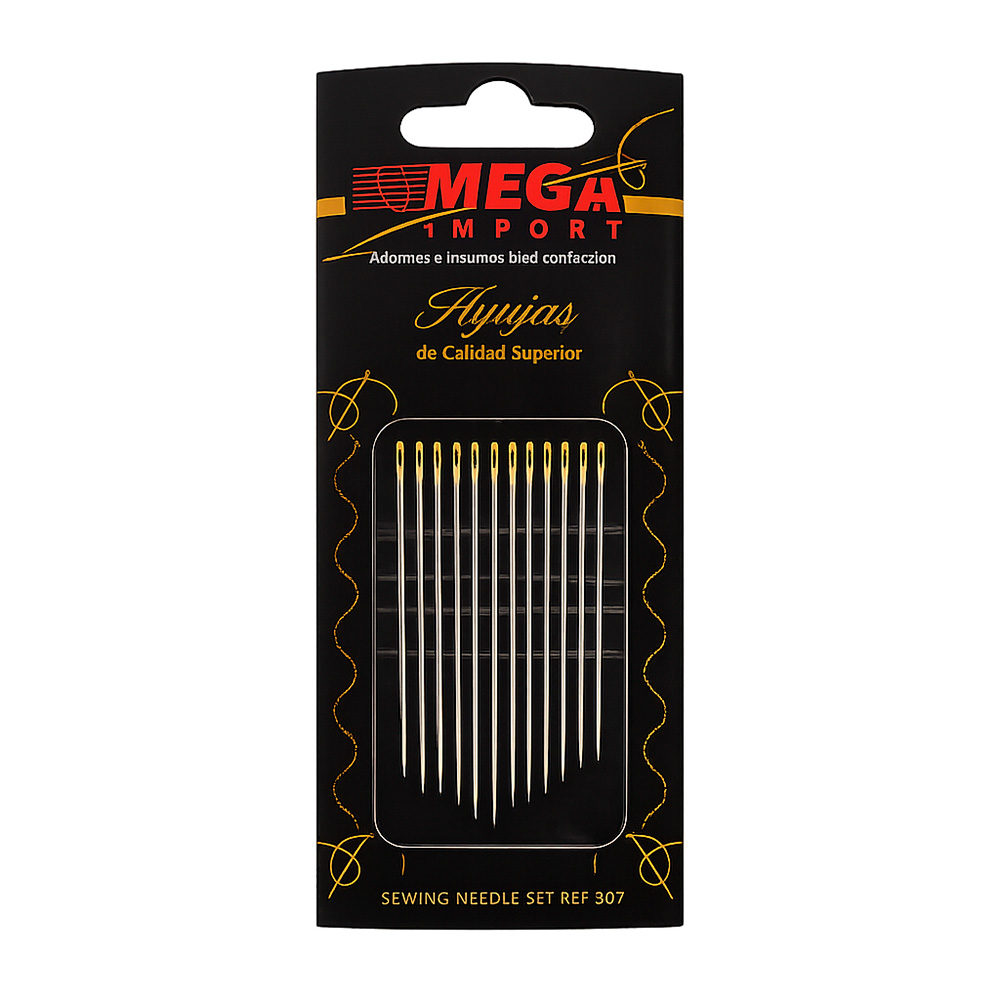 Agujeteros Facil Enhebrado REF 807 Ojo Dorado Paquete x 10