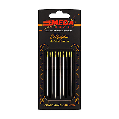 Agujeteros para Bordar REF 070 Ojo Dorado Paquete x 10