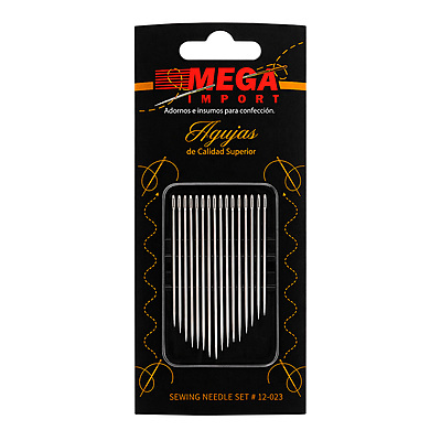 Agujeteros para coser REF 12-023 Ojo Plateado Paquete x 10