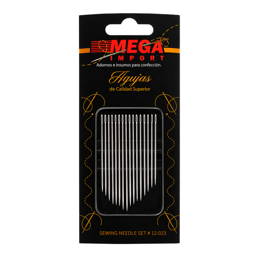 Agujeteros para coser REF 12-023 Ojo Plateado Paquete x 10