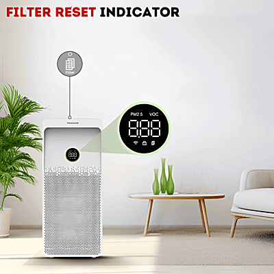 Internal view of the Honeywell Air Touch U1 filter system with H13 HEPA technology.