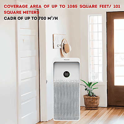 Honeywell Air Touch U1 Ultimate Series Air Purifier suitable for 1085 sq. ft. coverage area.