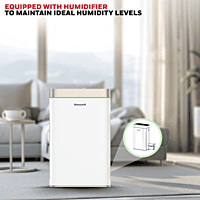 Honeywell Air Touch U2 displaying the power cord and sensor placement. Honeywell Air Touch U2 displaying the power cord and sensor placement.