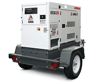AIRMAN 25kVA TOWABLE GENERATOR